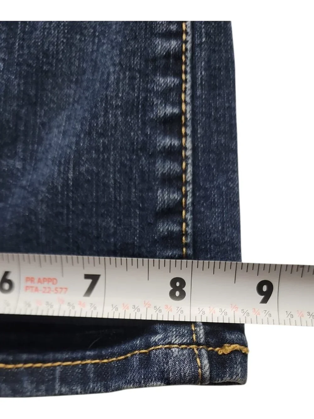 Y2K Bootcut Flare Jeans Denizen From Levis Dark Wash Size 16 w33 l34 - Picture 10 of 14